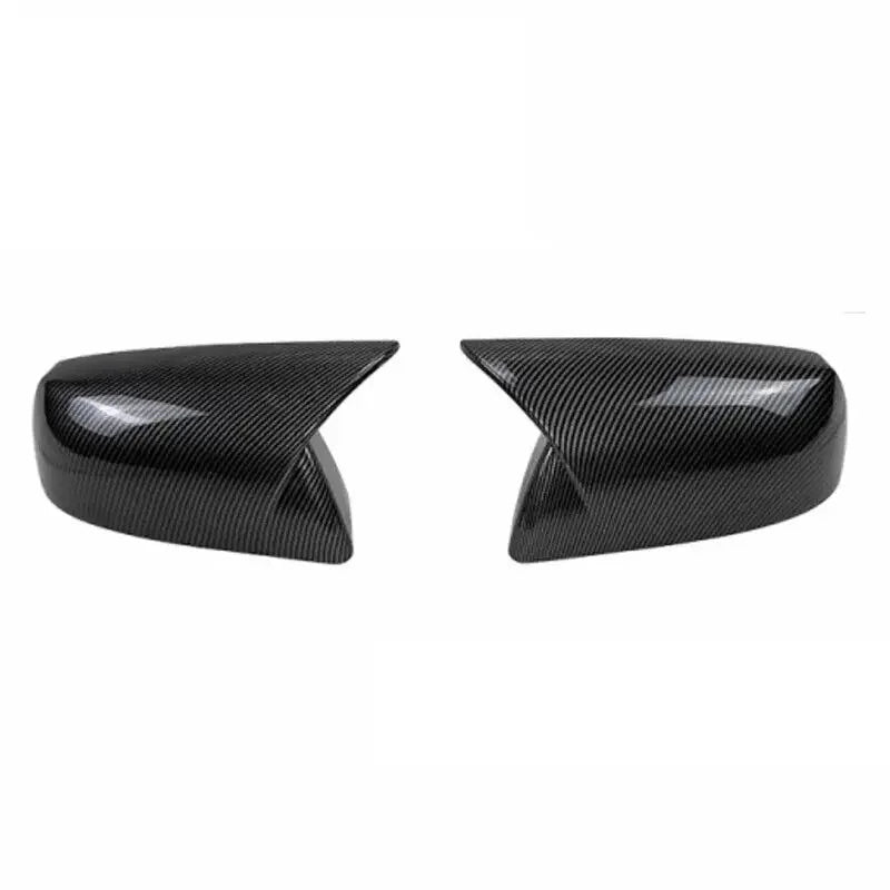 For Toyota Tundra 2010-2021 Car Rearview Side Mirror Cover Wing Cap Sticker Exterior Door Rear View Case Trim Carbon Fiber Look Quake Carbon