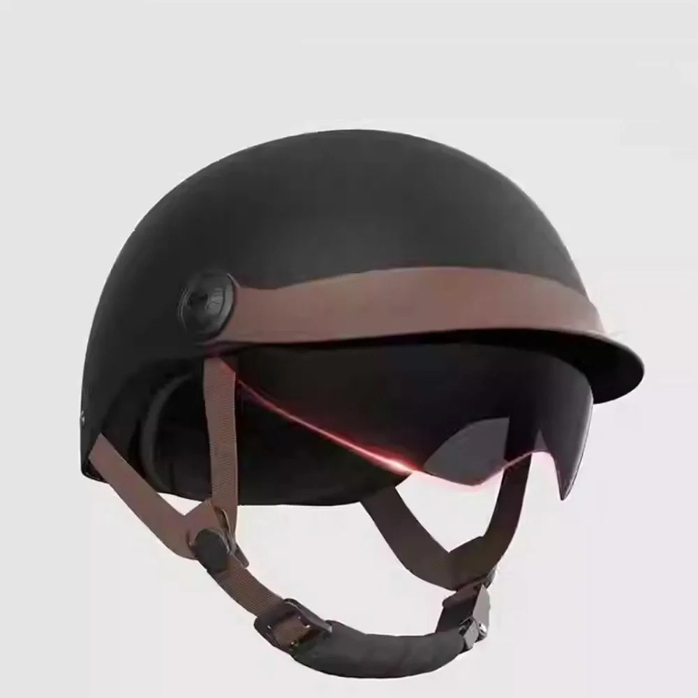 Fashion Ultra Light Electric Bicycle Helmet Sunscreen Breathable Cycling Helmet Fall Prevention Safety Helmets Riding Quake Black