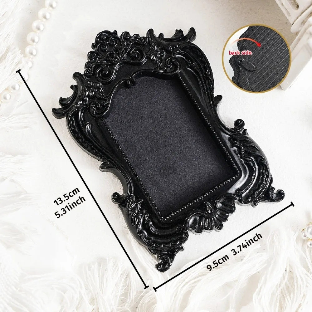 Hanging Mini Photo Frames Photographic Props Wall Space DIY Vintage Picture Frame Resin Baroque Ornate Decorative Frames Quake A56