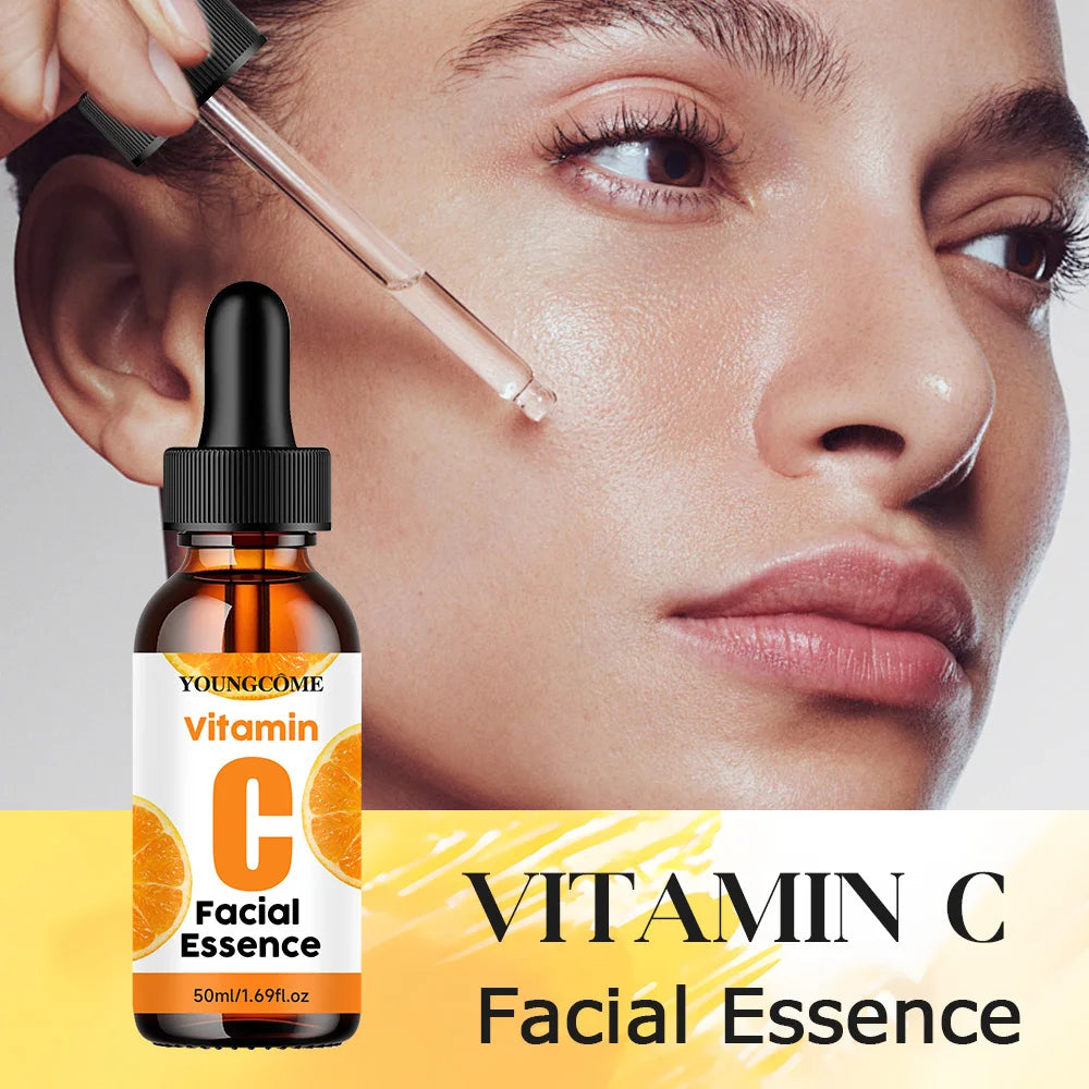 Vitamin C Anti-aging Essence Whitening Brighten Nourish Skin Care Wrinkle Remover Face Serum Lifting Firming Fade Fine Lines Ne Quake