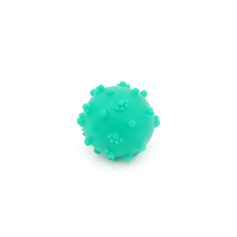 Funny Dog Toy with Voice Feature Pet Toy with Sound Generator Durable Thorn Ball Dog Chew Toys for Aggressive Chewers Large Quake Green G2370A