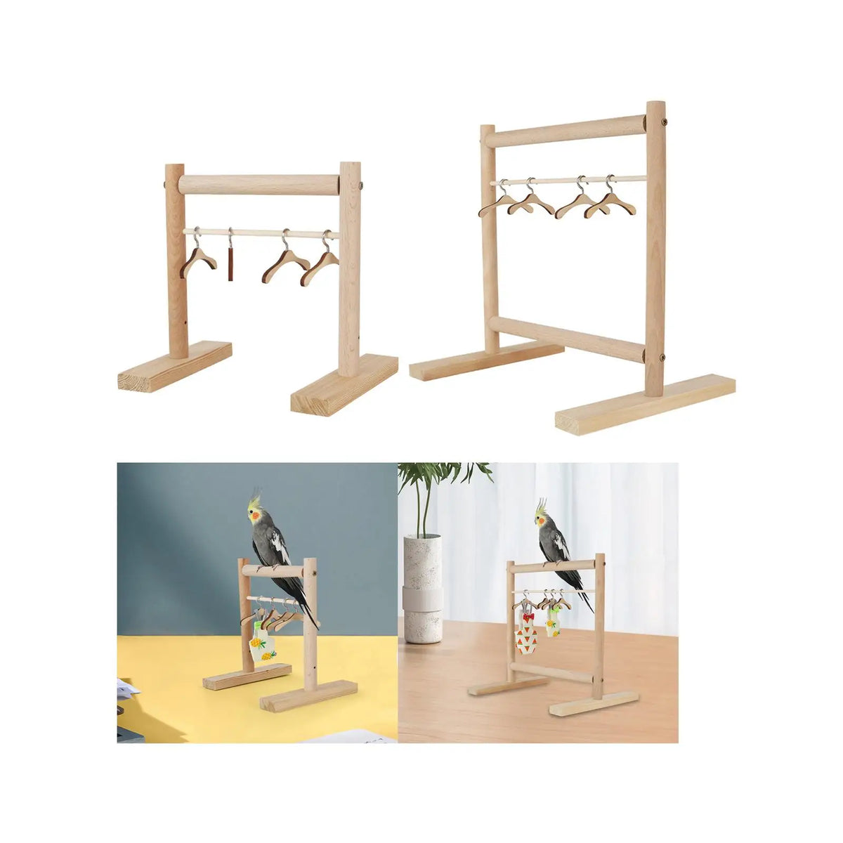 Parrot Perch Stand Bird Clothes Rack Small Pet Clothes Rack Birds Play Stand for Finches Quake