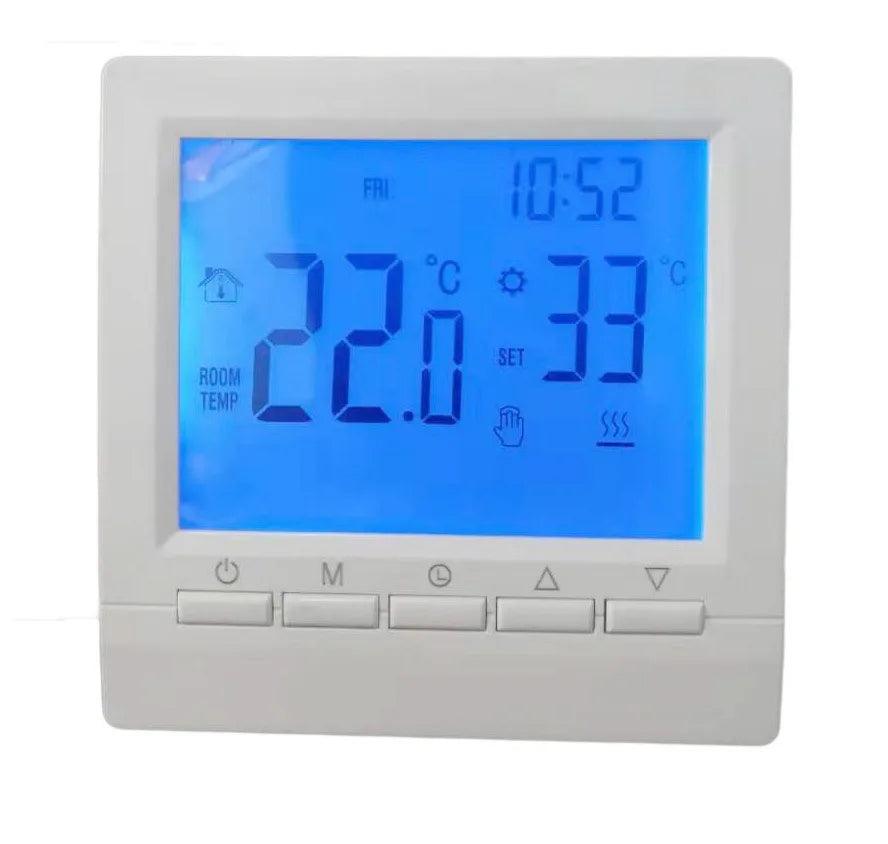 Programmable Temperature Controller Room Thermostat Digital LCD Display Touch Screen Controller Floor Heating Gas Boiler Quake B