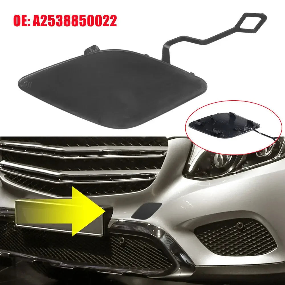 For Mercedes-Benz GLC Class X253 W253 2016-2019 A2538850022 Car Front Bumper Tow Hook Cap Towing Eye Cover Accessories Parts Quake Default Title