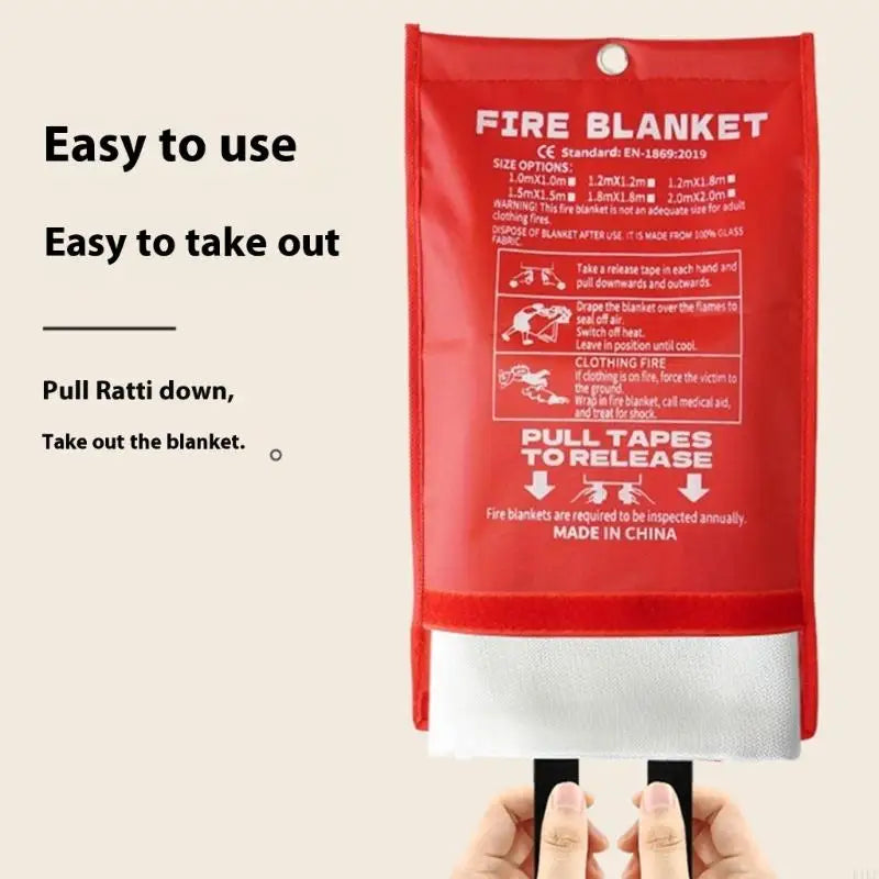 Emergency Blanket 2Pcs Suppression for Kitchen, Home, Fiberglass Blanket, 3.9Ft 4.9Ft 5.9Ft 6.5Ft K1KF Quake