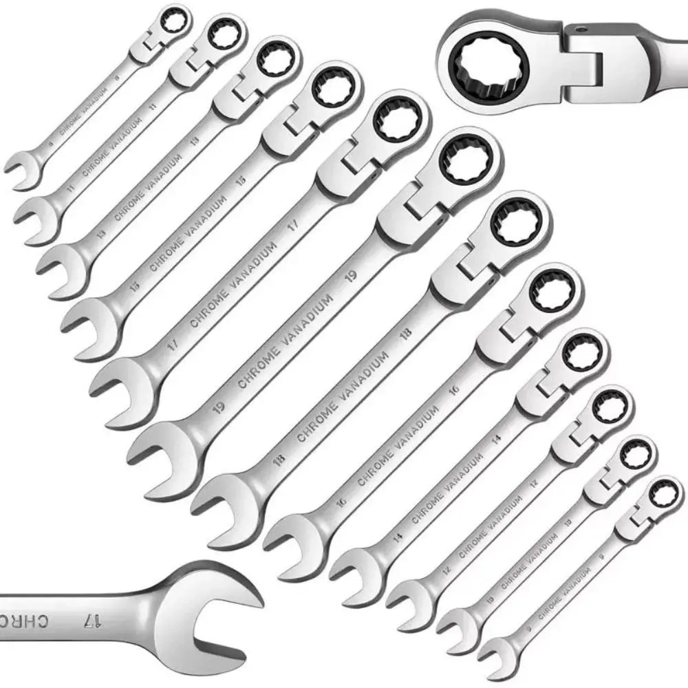 Dual Heads Dual Heads Ratchet Wrench Quick Release 72 Teeth Ratcheting Combination Wrenches Reversible Ratchet Spanner Quake