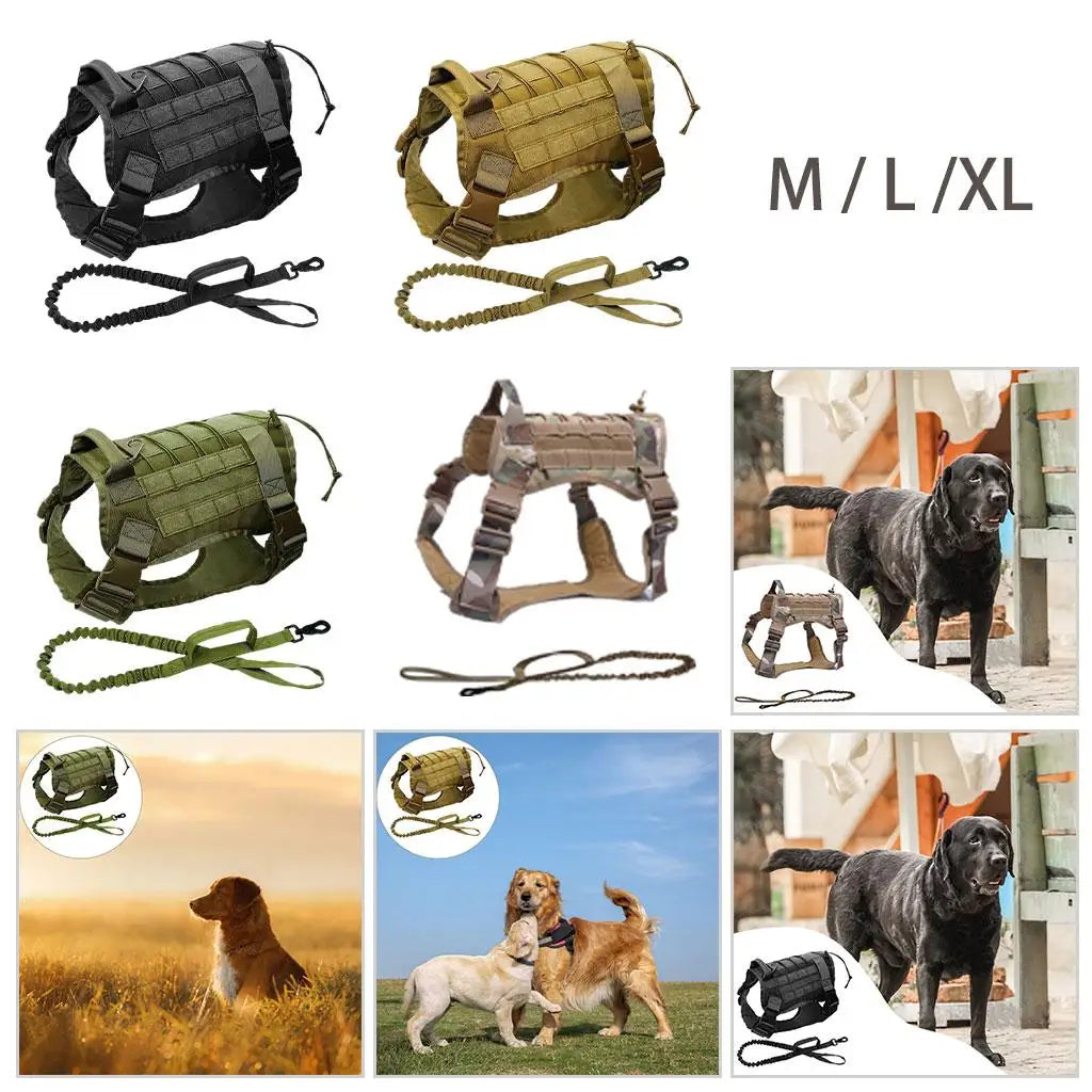 Pet Detachable Dog Harness Service Dogs for Breeds Hunting Running Quake