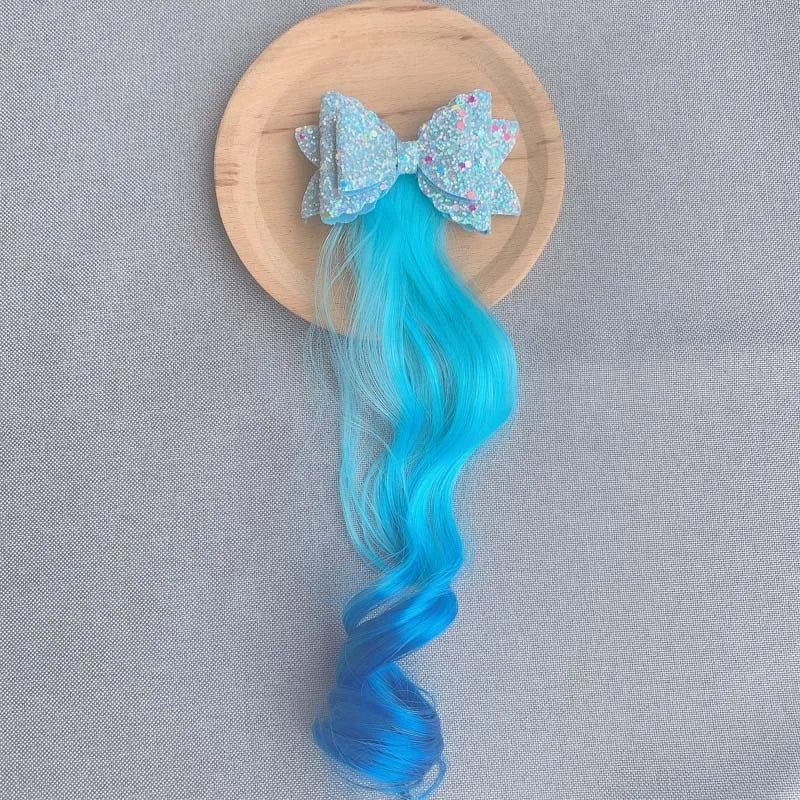 Cute Cartoon Unicorn Children Hair Braiding Accessories Little Girls Colored Braided Tools Baby Holiday Party Pony Hair Clips Quake NO.2