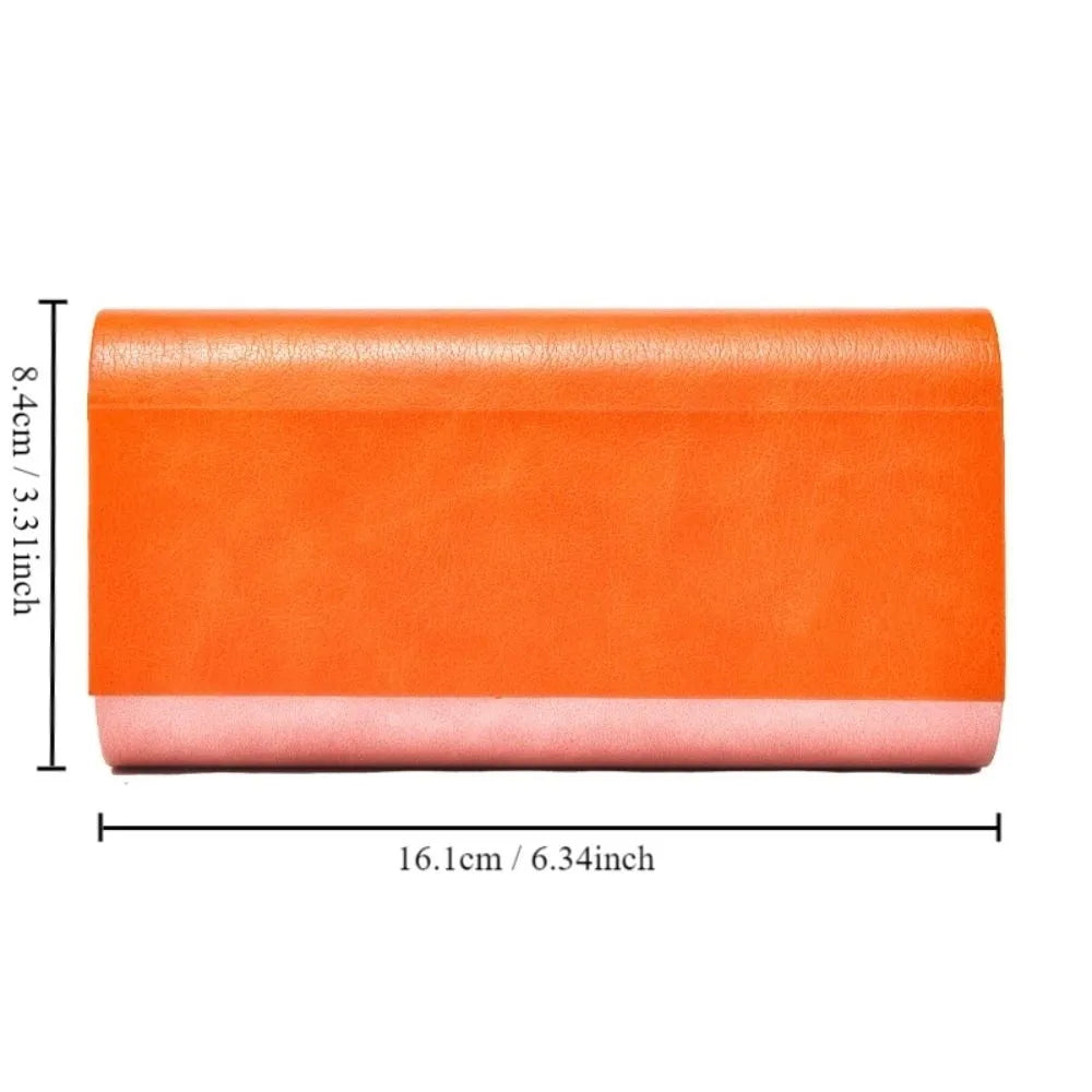Fashion Double Layer Double Eyeglasses Case PU Leather Large Capacity Eyeglasses Holder Waterproof Sunglasses Box Women Quake