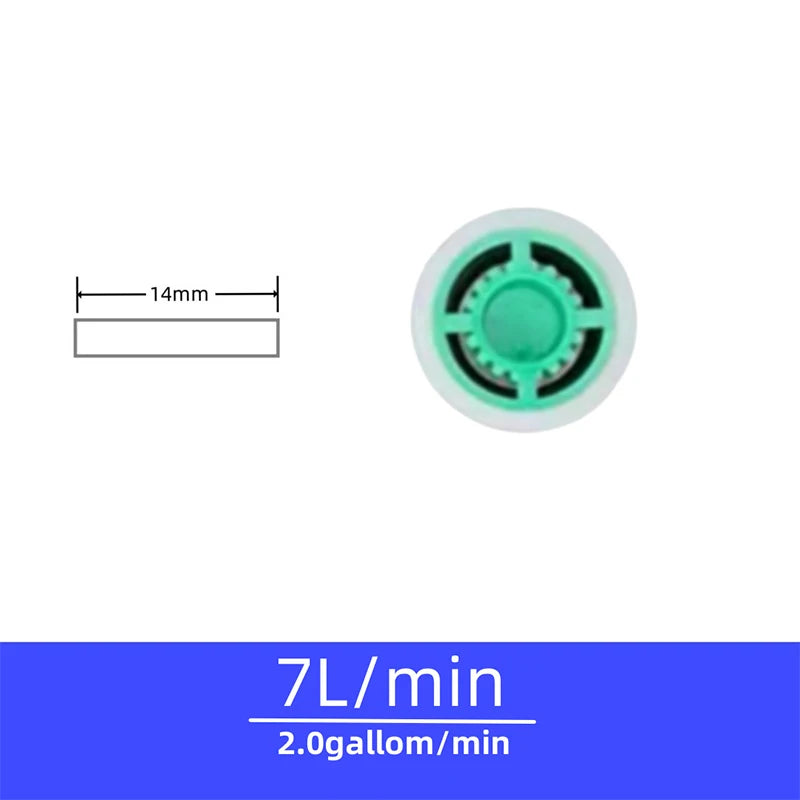 Shower Flow Reducer Limiter Set Water Saving 4/5/6/7/8/9/10/12L/Min Hose Restrictor HA Series Top Spray Shower Accessories Quake 5Pcs A4