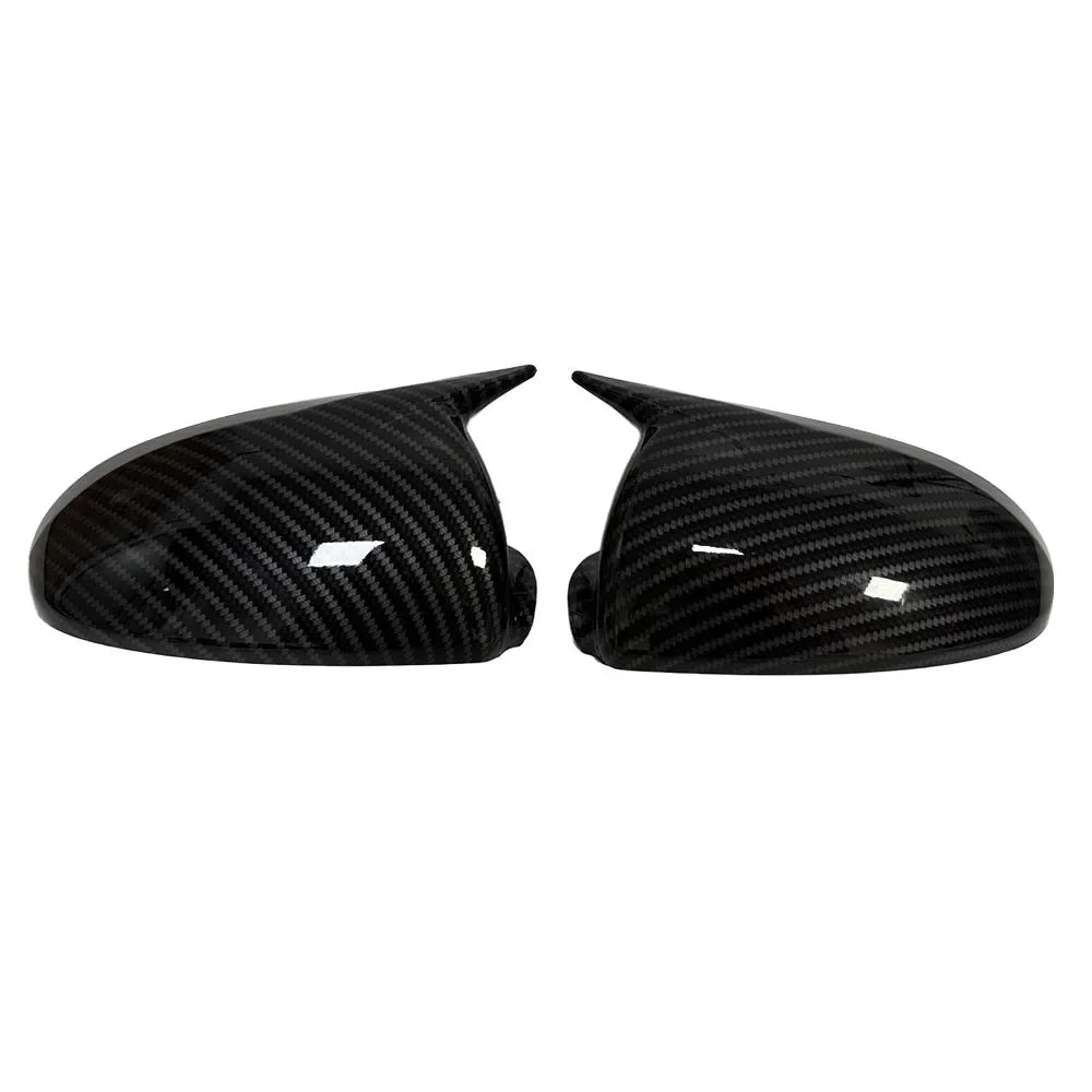 For Mercedes Benz Smart Fortwo W451 2008-2014 2x Car Sticker Rearview Side Mirror Cover Wing Cap Exterior Case Trim Decoration Quake Carbon