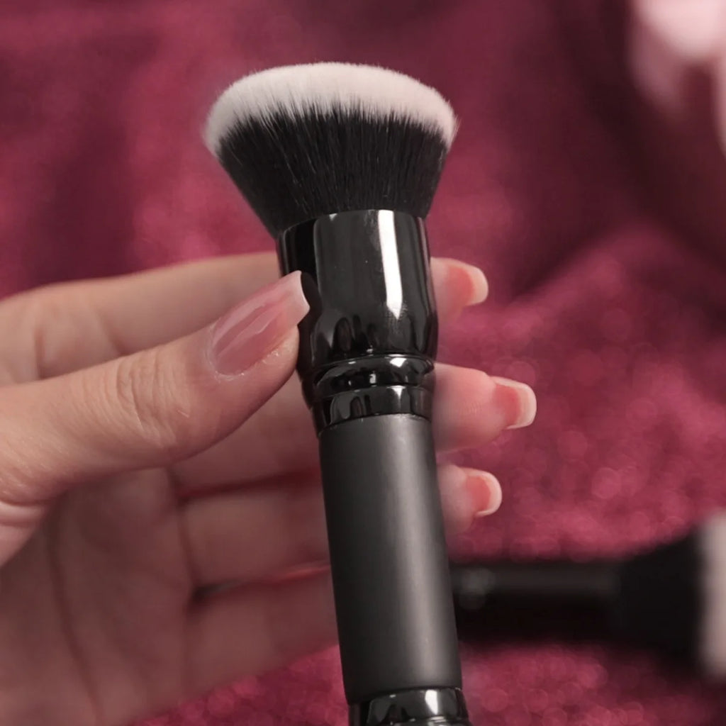 Single Makeup Brushes Private Label Popular Round Angled Foundation Makeup Blending Brush With Packing Wholesale 10pcs/lot Quake