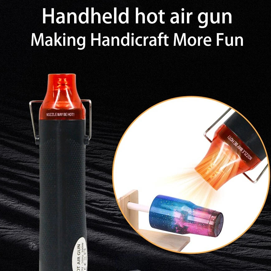 220/110V Hot Air Gun DIY Tool Heat Electric Power Tool Mini 300W Soldering Temperature Crafts Blower with Supporting Seat Shrink Quake