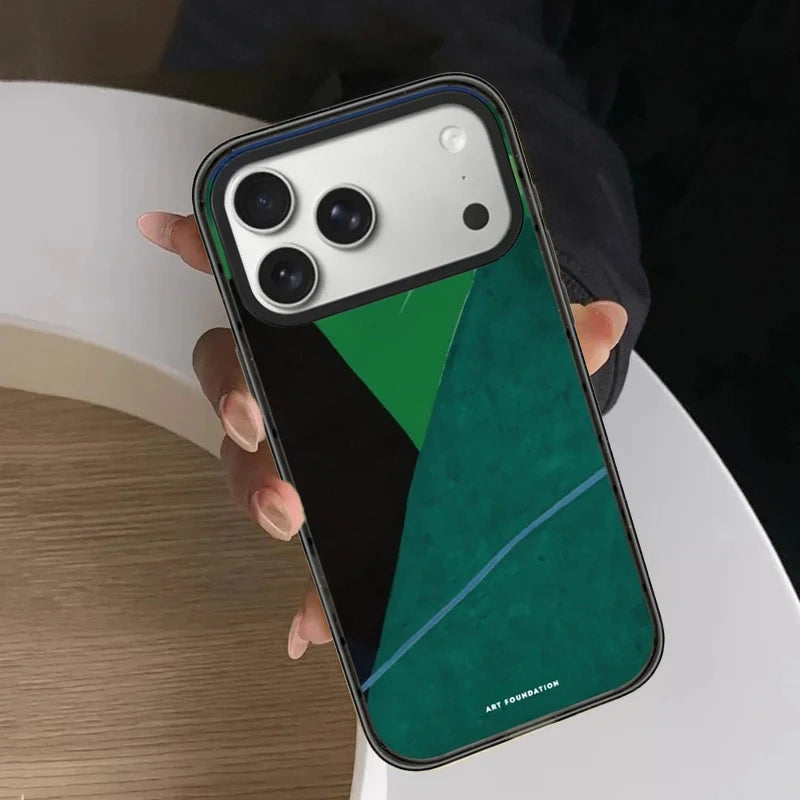 Circle-A Impact Black Border Magnetic Phone Case Cover for IPhone 14 15 16 17 18 Pro Max Case Quake