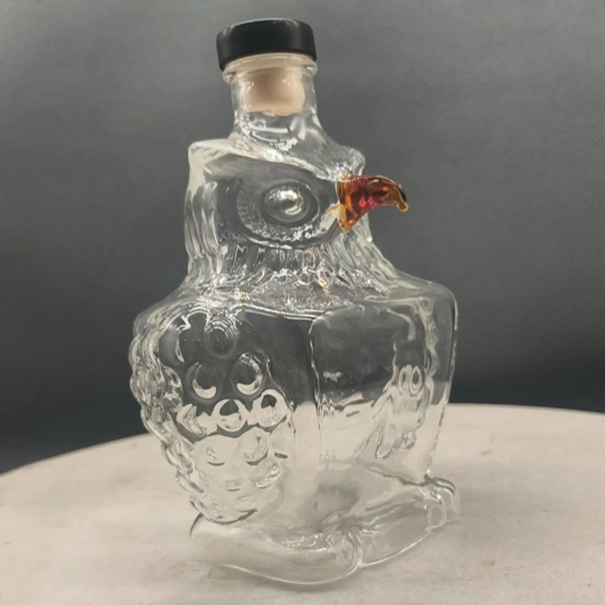 Clear Glass Owl Whisky Decanter Unique Liquor Dispenser Bar Accessories for All Occasions Home Club Quake
