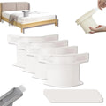 4pcs Heavy Duty Bedsheet Corner Tightener Clips High-quality materials durable and reliable Bed Sheet Grippers for Protectors Quake 4pcs white
