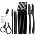 For Women And Men Eyebrow Trimmer Facial Hair Removal Face Razors 16PCS Eyebrow Razor Multipurpose Tool Dermaplaning Tools Quake M492 16PCS