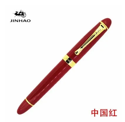 New jinhao x450 Luxury High Quality Metal Black Ink Fountain Pen 0.5 mm Nib Pens School & Office Supplies Gift Quake 16