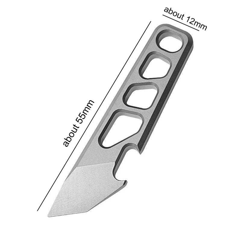 1pc Metal Mini Pry Bar Bottle Opener Keychain Pendant Multifunctional Express Delivery Tool Quake