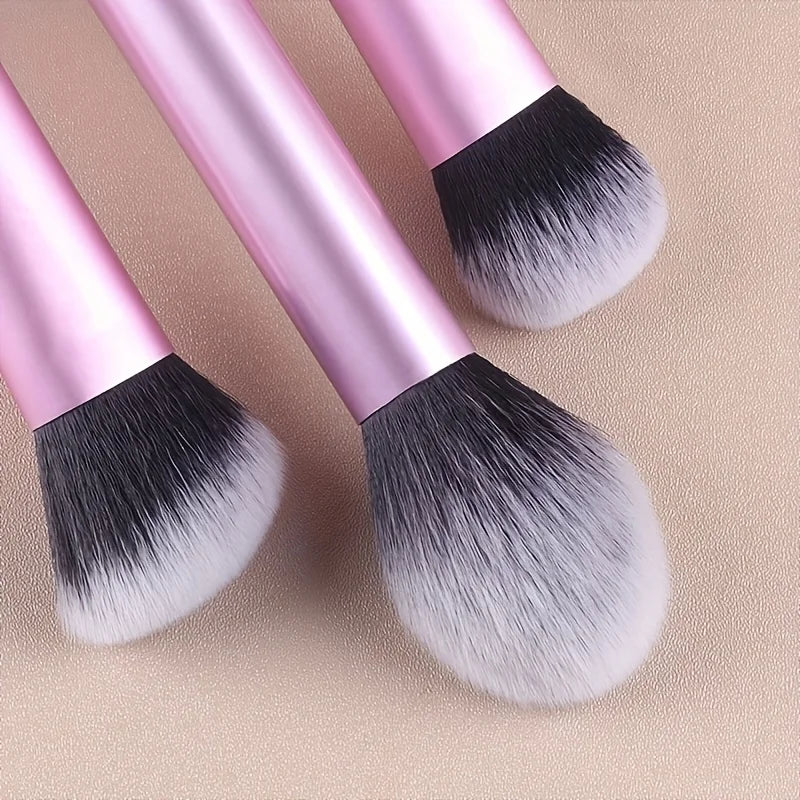 7pcs Makeup Brush Set, Nylon Bristles, Complete Beauty Kit for Beginners to Pros Quake
