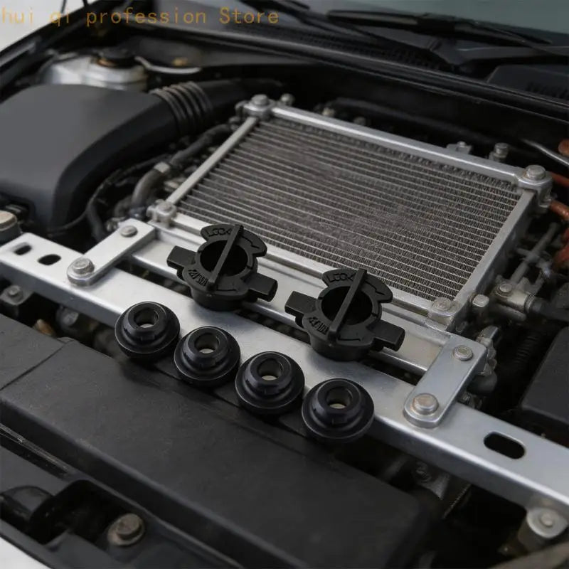 Vehicle-Specific Radiator Upper Retainer Set with 6 Mount Pieces for 21542-JK00A H8WE Quake