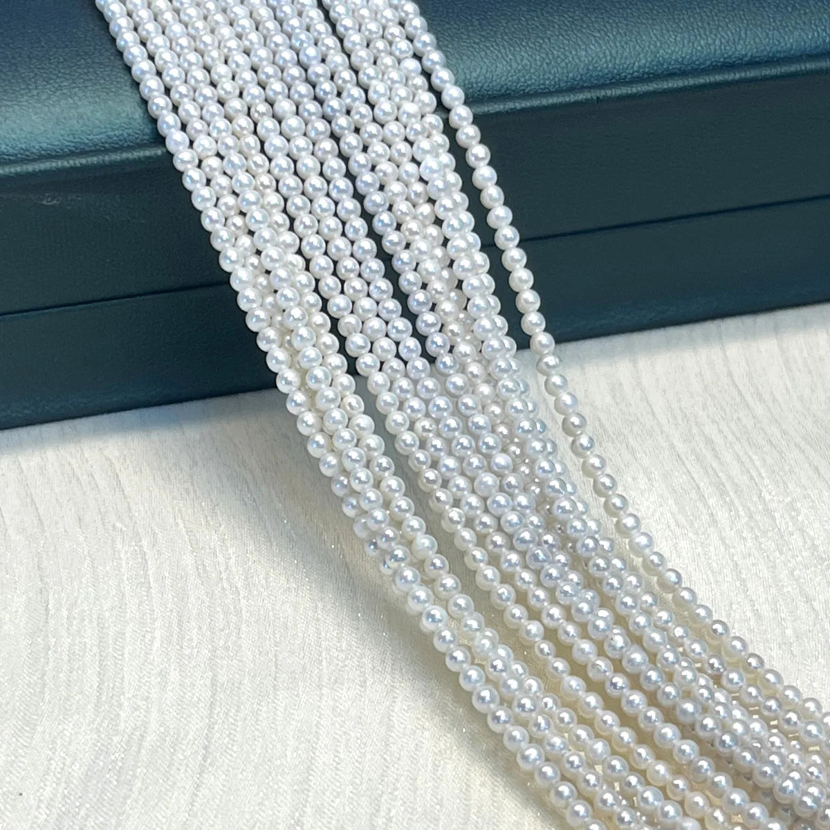 Nearround Pearl 2-3mm Natural Freshwater Pearl Isolation Beads For Jewelry Making DIY Necklace Earrings Bracelet Accessory Quake