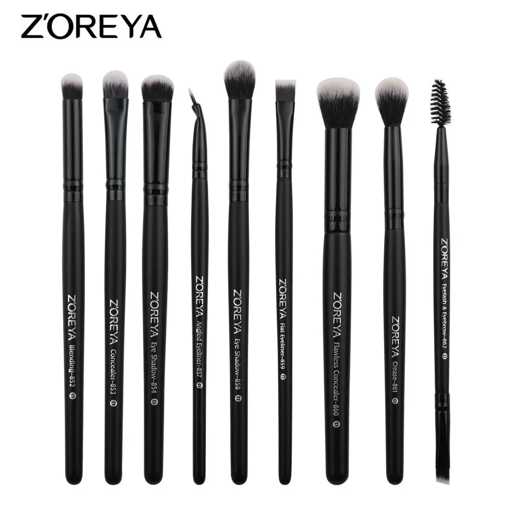 New 3/9/15pcs Professional Makeup Brush Set With Bag Powder Eyeshadow Brush Brochas Maquillaje Cosmetics Tool Quake 9pcs brush