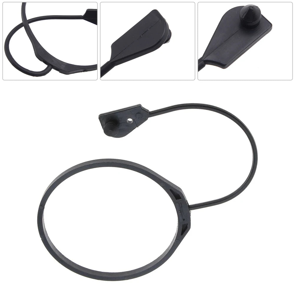 Tether Fuel Tank Cap Rope Rubber Vehicle Accessories Black LR053665 LR053666 Parts For Land Rover Discovery 16-20 Quake