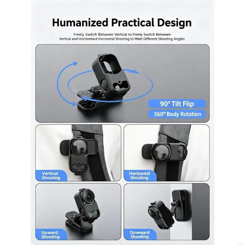 Strong Backpacks Clip For Action Cameras Secure Mounting On Bags And Metal Surfaces K1KF Quake