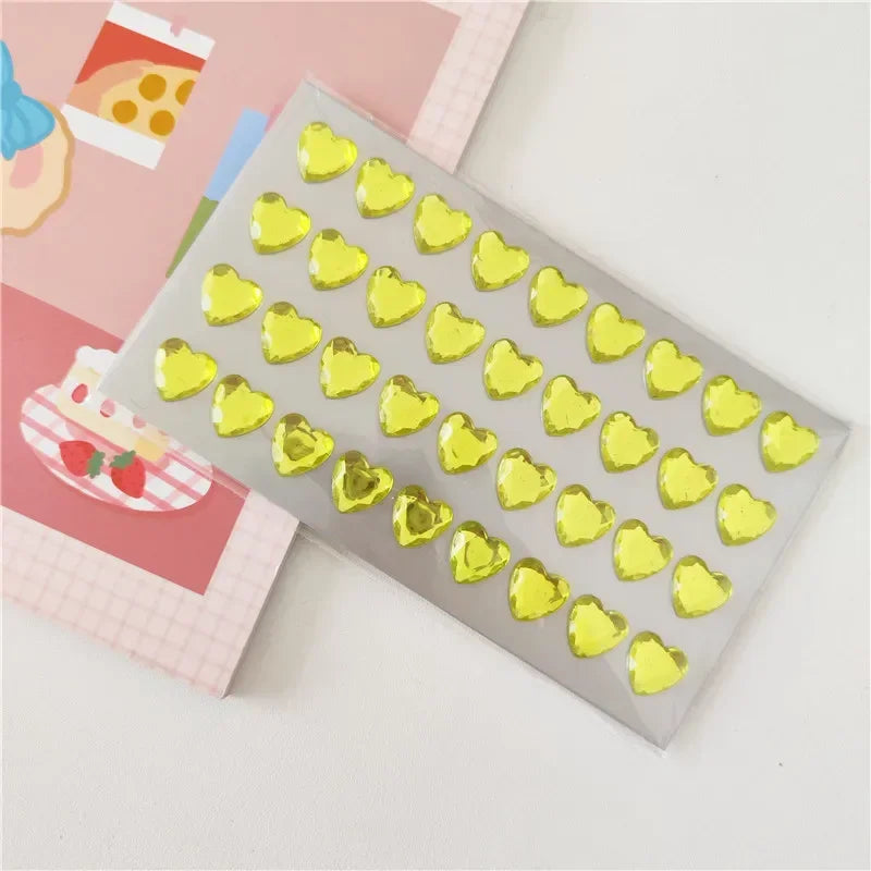 Rhinestone Crystal Face Stickers – DIY Gem Makeup Decor