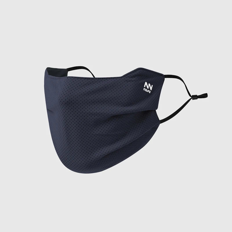 Sun Protection Face Mask For Men Reusable Breathable UV Face Shield Solid Color Washable Face Mask Summer Cycling Face Mask Quake Dark blue