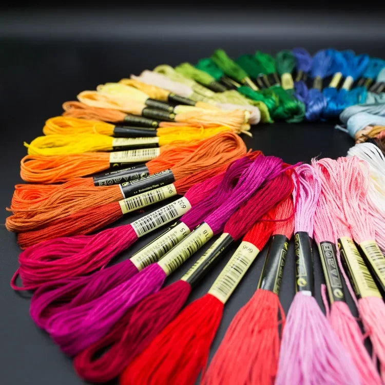 12/24/36/50 Anchor Similar DMC Cross Stitch Cotton Embroidery Thread Floss Sewing Skeins Craft Not Repeat Cross Stitch Quake