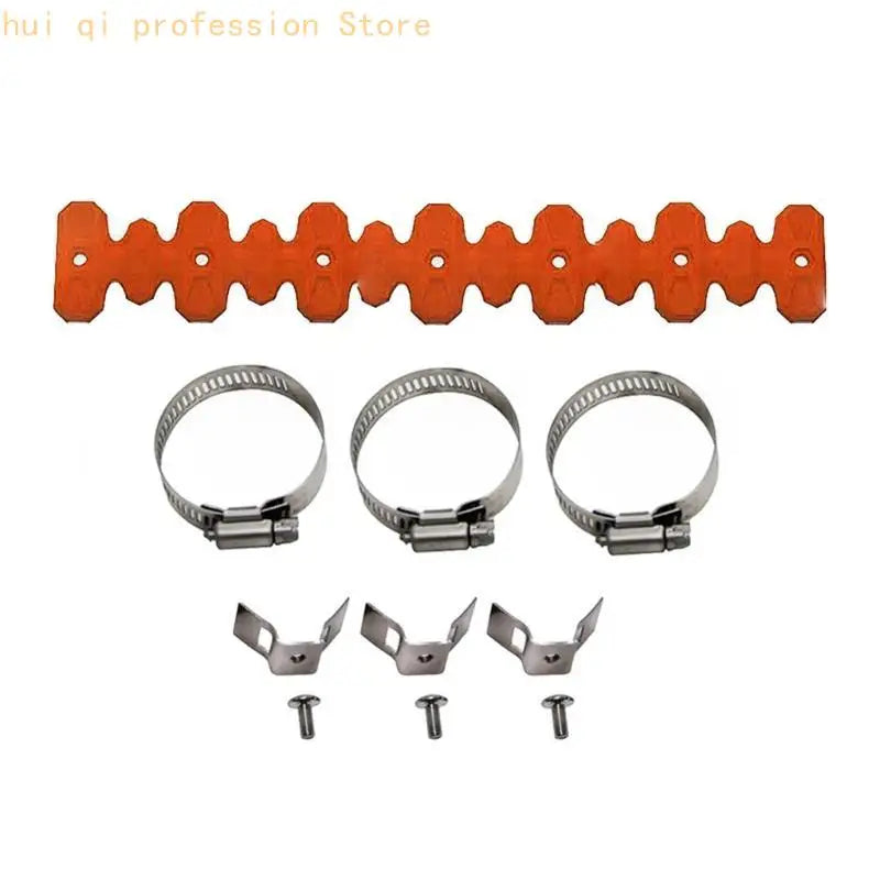 Motorcycle Accessories Flexible Exhaust Heat Shield Exhaust Insulation Muffler Cover for Dirt Bikes H8WE Quake for Orange CN