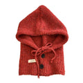 Balaclava Hat Little Snowman Pattern Balaclava Hat Fashion Knitted Pullover Scarf Hat Combo Women Beanie Cap Women Fashion Quake red