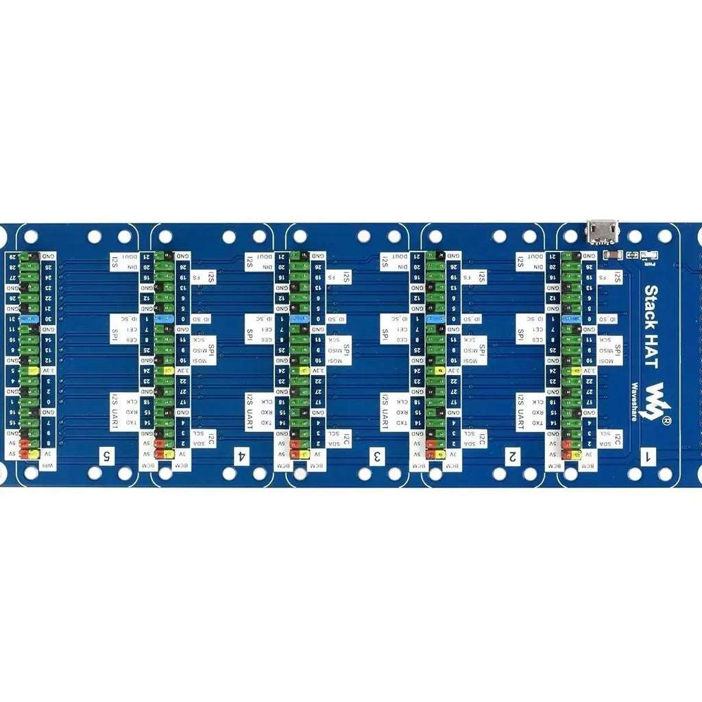 Expansion -board 1 -Expansion board 5 sets of interfaces- 2 × 20 Raspberry -pi 5/4B Quake