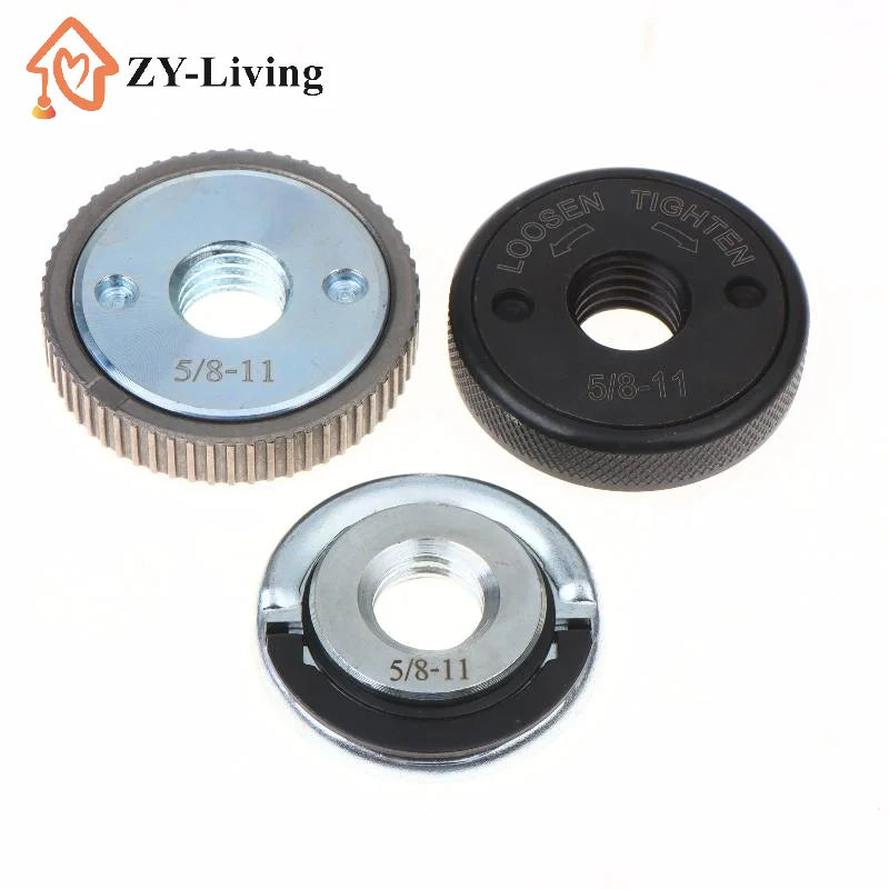 Thread Angle Grinder Self-Locking Pressing Plate Platen Quick Release Flange Nut Clamping Power Chuck Tools Parts Quake