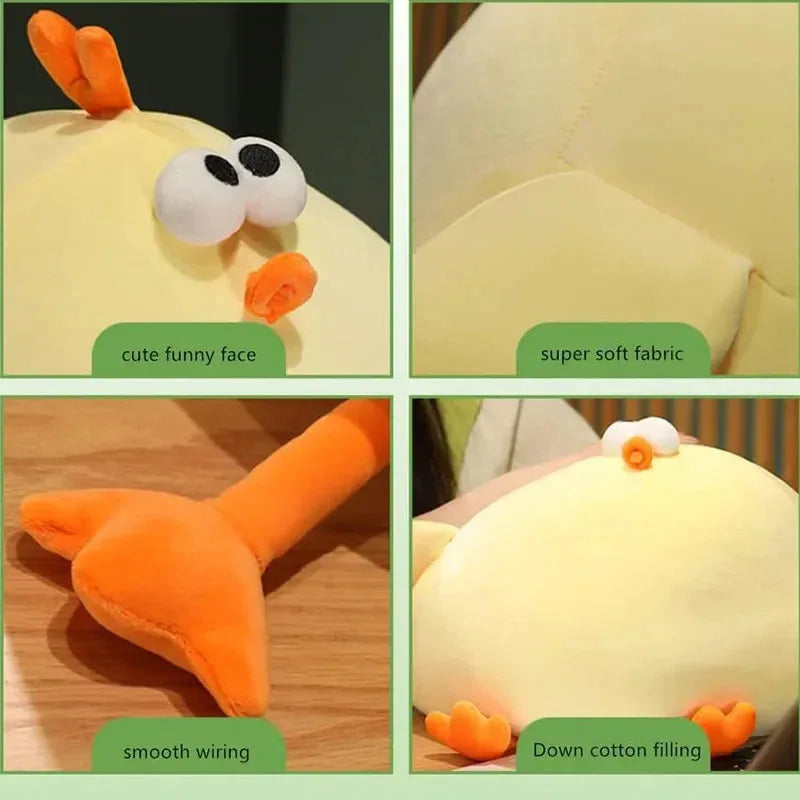 Funny Fat Chicken Dog Toy Soft Plush Simulation Cute Stuffed Animal for Dog Chewing Playing Ideal Festival Gift for Pet Owners Quake