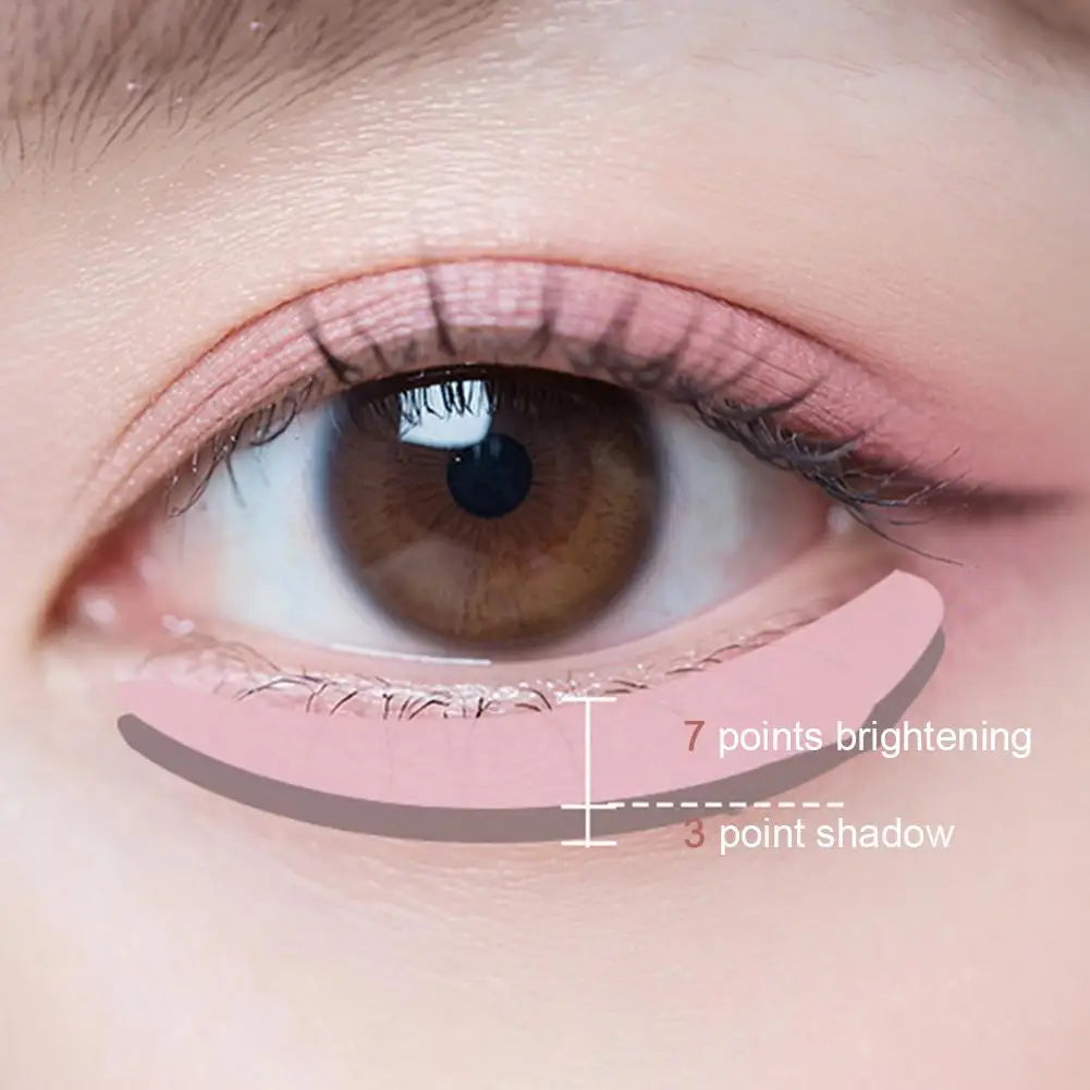 Double-headed Silkworm Eyeliner Pen Creamy Smooth Blendable Lying Silkworm Pencil, Under Eye Highlight Contouring Pen With Brush Quake