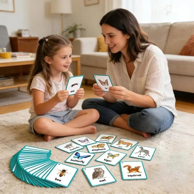 Wildlife Insect Flash Cards For Kid With Vibrant Pictures And Words To Enhances Language Learning And Cognitive Skills K1KF Quake