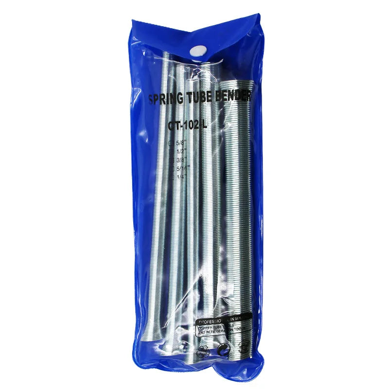 5pcs 1/4" 5/16" 3/8" 1/2" 5/8" PVC Wire Spring Tube Bender Curve Spring Pipe Bending Device Hydropower Tool Belt Punch Workpro Quake