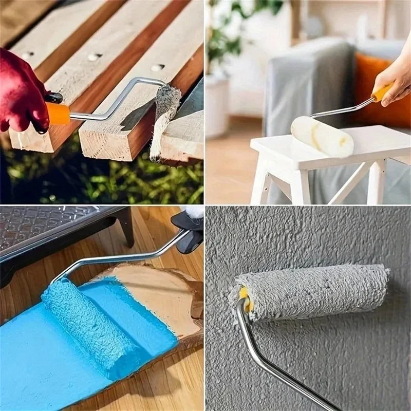 Roller Paint Brush Yellow Stripe Medium Nap Paint Roller Brush Latex Paint Special Roller Home Decoration Tool Quake