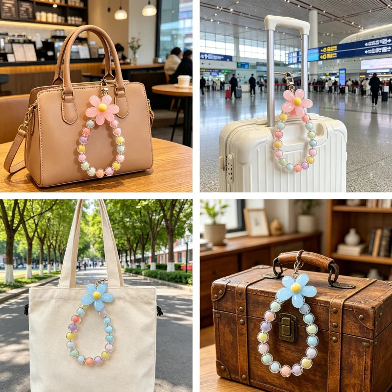 1pc Macaron Color Beads Petals Japanese and Korean Ins Luggage Accessories Hanging Accessories Quake