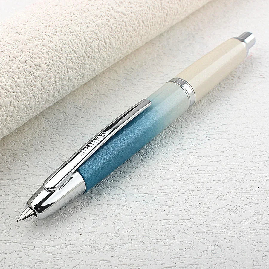 High Quality JINHAO 10 Fountain Pen EF/F Nib Stationery Office School Supplies Clicking Pen Quake 10-1 EF 0.38MM