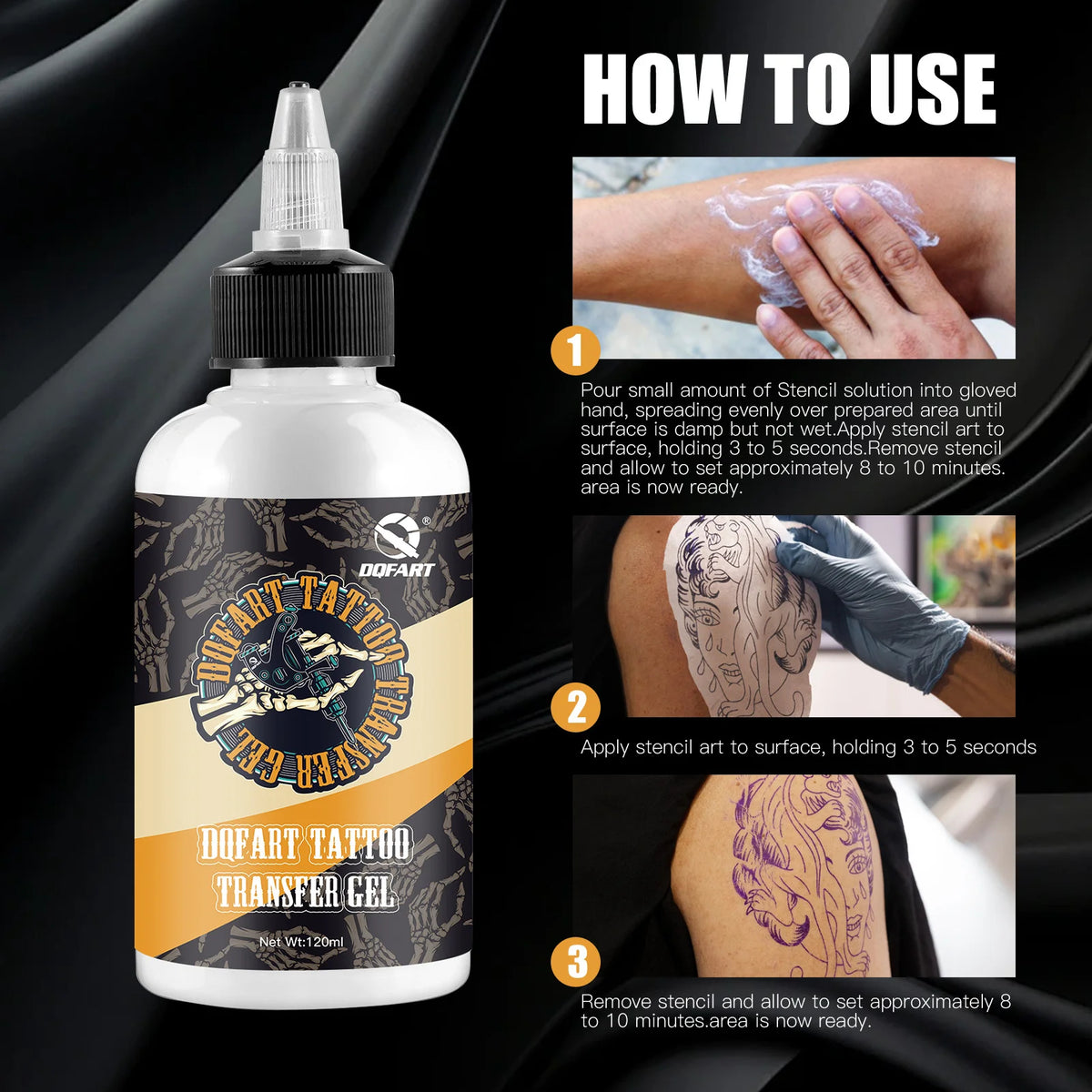 Tattoo Transfer Gel Tattoo Tools Transfer Paste with Tattoo Transfer 120ML Large Capacity High Quality Fast Paper Auxiliary Gel Quake