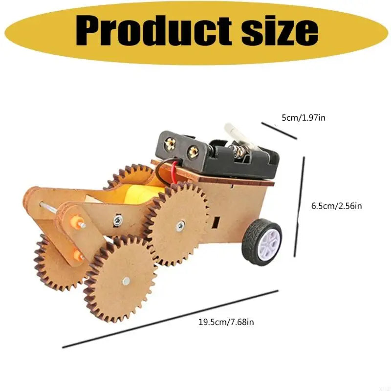 Gear-Driven Reciprocating Science Project Car Model Set with Exposed Gear and Linkage for Hands-On Assembly and Classroom K1KF Quake