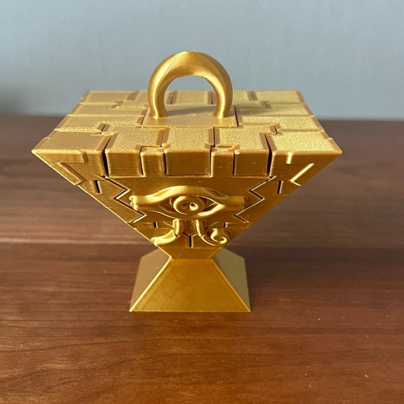 New 3D Printed Eco-friendly Resin Yu-Gi-Oh Millennium Puzzle Assembly Model Kit Desktop Ornament Pendant Keychain Anime Gift Toy Quake