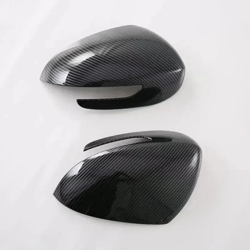 For Kia Sportage KX5 2016-2019 Car Rearview Side Mirror Cover Wing Cap Sticker Exterior Door Rear View Case Trim Carbon Fiber Quake