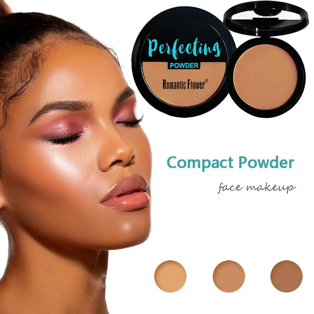 Dark Matte Setting Powder Invisible Matte Poreless Pressed Face Powder Makeup Lightweight Breathable Oil Control Deep Concealer Quake