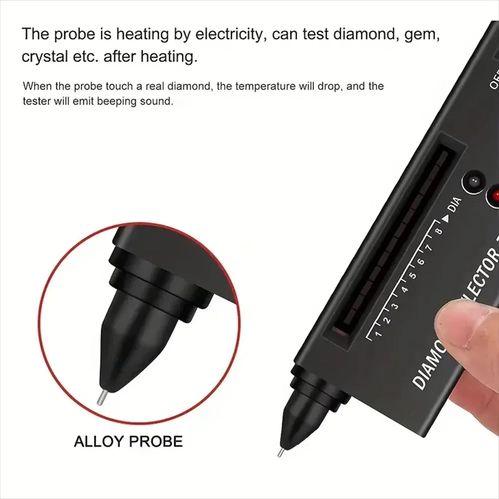Diamond Tester High Accuracy Diamond Tester Pen Jewelry Diamond Tester Professional Diamond Selector Diamond Tester Kit Quake