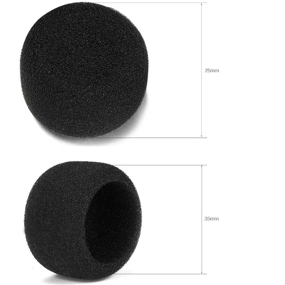 Replacement Mic Windscreen Cover Flocked Sponge Foam Windproof Microphone Cover Noise Reduction Sponge for Shure SM57 Quake